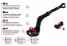 SEFIS CNC levers foldable and extendable Honda for a motorcycle SEFIS CNC levers foldable and extendable Honda for a motorcycle