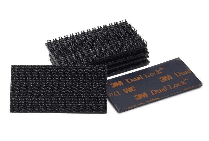 3M Dual Lock self-adhesive double-sided velcro 25.4x50.8mm 6pcs black 