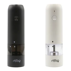 dRio AKU Electric grinder for salt and pepper - black and white 2pcs