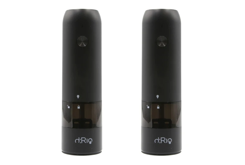 dRio AKU Electric grinder for salt and pepper - black 2pcs