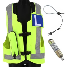Hit-Air MLV 2 airbag vest reflex yellow for driving schools