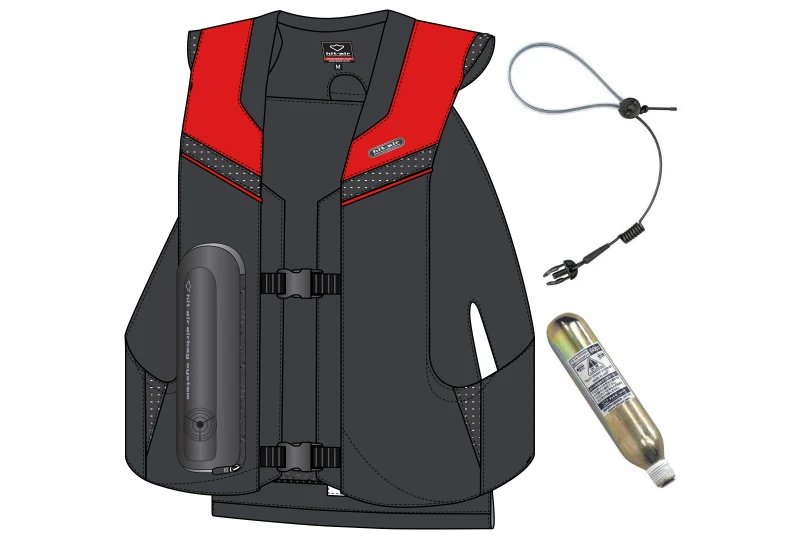 Hit-Air MLV 2 airbag vest limited edition black-red