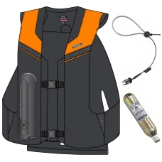 Hit-Air MLV 2 airbag vest limited edition black-orange