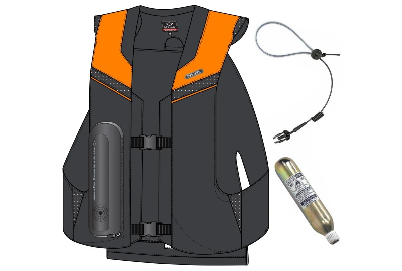 Hit-Air MLV 2 airbag vest limited edition black-orange