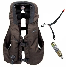 Hit-Air MLV airbag vest brown for horse riding
