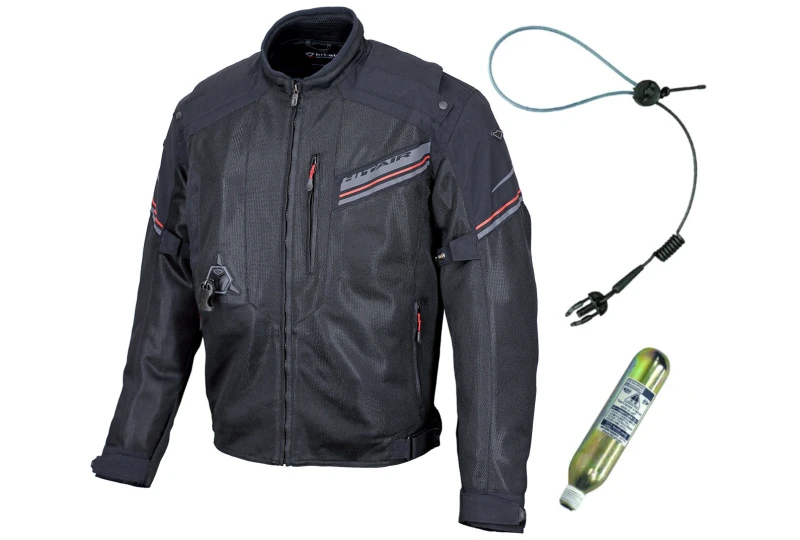 Hit-Air MX-9 airbag mesh jacket black