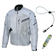 Hit-Air MX-9 airbag mesh jacket light gray