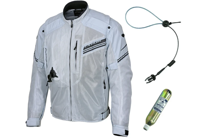 Hit-Air MX-9 airbag mesh jacket light gray