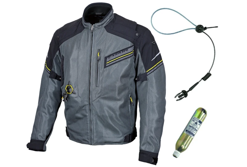 Hit-Air MX-9 airbag mesh jacket dark gray