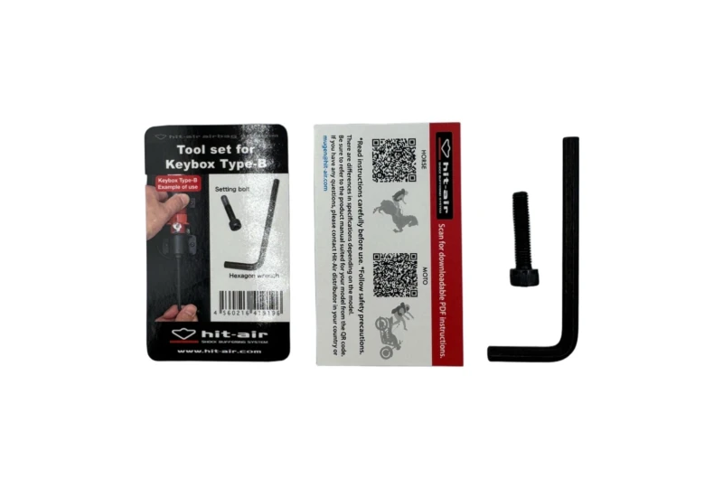Hit-Air kit for reactivation airbag vests and airbag jackets after CO2 cartridge replacement for bikers