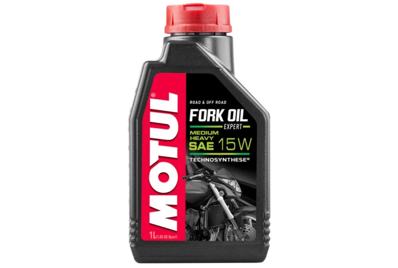 Motul Fork Oil 15W Expert Medium Heavy 1l for a motorcycle