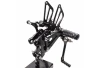 SEFIS Racing rearset Yamaha R125 2008-2013 for a motorcycle