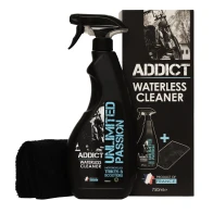 UNPASS Addict cleaning and polishing agent in sprayer + microfibre cloth