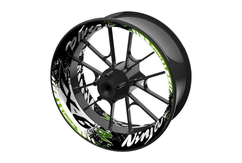 SEFIS one-piece wheel decals KAWASAKI ZX-6R for a motorcycle