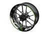 SEFIS one-piece wheel decals KAWASAKI ZX-6R for a motorcycle