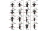 SEFIS set of plastic screws 5-10mm 625pcs for a motorcycle