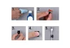 SEFIS self-adhesive holder for fixing the cable up to Ø5MM - 10 pcs