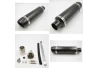 R-Tech RP Exhaust black for a motorcycle