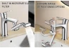 SEFIS PRO 4-in-1 faucet extension, 1080° rotatable, with filter for the household