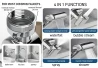 SEFIS PRO 4-in-1 faucet extension, 1080° rotatable, with filter for the household