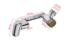SEFIS PRO 4-in-1 faucet extension, 1080° rotatable, with filter for the household