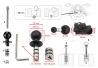 SEFIS RW + phone holder with anti-shock adapter - into the steering neck for a motorcycle SEFIS RW + phone holder with anti-shock adapter - into the steering neck for a motorcycle