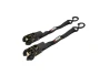 SEFIS ratchet straps with hooks 25mm x 5m 2pcs TÜV/GS for a motorcycle