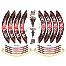 SEFIS PREMIUM ST 1 two-part stickers for wheels MV Agusta SEFIS PREMIUM ST 1 two-part stickers for wheels MV Agusta