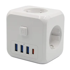 Smart 3x socket 3x USB-A 1x USB-C