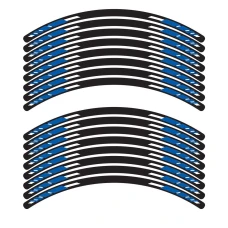 SEFIS set of 4-part EASY stickers for motorcycle wheels blue SEFIS set of 4-part EASY stickers for motorcycle wheels blue
