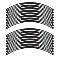 SEFIS set of 4-part EASY stickers for motorcycle wheels grey