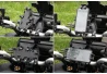 SEFIS SPINE T full metal phone holder with socket and anti-shock adapter for a motorcycle