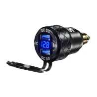  SEFIS 2x USB socket - charger DIN HELLA QC 3.0 USB-A