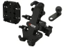 SEFIS SPINE L full metal phone holder under mirror with anti-shock adapter for a motorcycle