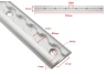 SEFIS ALU AirLine anchor rail 50cm for a motorcycle