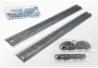 SEFIS ALU AirLine anchor rail 2x50cm black for a motorcycle