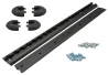 SEFIS ALU AirLine anchor rail 2x50cm black for a motorcycle