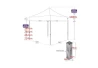 SEFIS BIKES4LIFE scissor tent 3x3m with sides for bikers