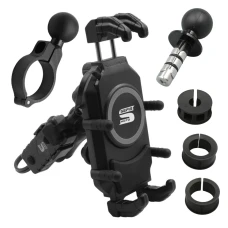 SEFIS Set Bind + Bind Charge phone holder with wireless charger and USB-C socket - into the steering neck