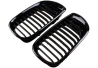 Front grill mask single BMW 3 E46 2001-2006 FACELIFT black on the car