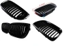 Front grill mask single BMW 3 E46 2001-2006 FACELIFT black on the car