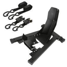 SEFIS C20 motorcycle wheel chock + SEFIS ratchet straps with hooks 25mm x 5m 2pcs