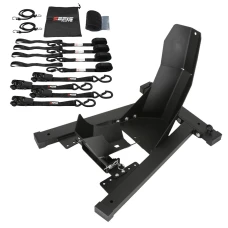 SEFIS C20 motorcycle wheel chock + SEFIS SET 25 Securing Straps