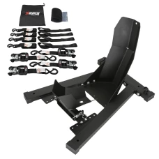 SEFIS C20 motorcycle wheel chock + SEFIS SET 40 Securing Straps