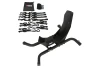 SEFIS C21 motorcycle wheel chock + SEFIS SET 40 Securing Straps for a motorcycle