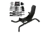 SEFIS C21 motorcycle wheel chock + SEFIS SET 25 Securing Straps for a motorcycle