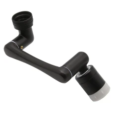 SEFIS faucet extension 1440° rotatable - black with rubber