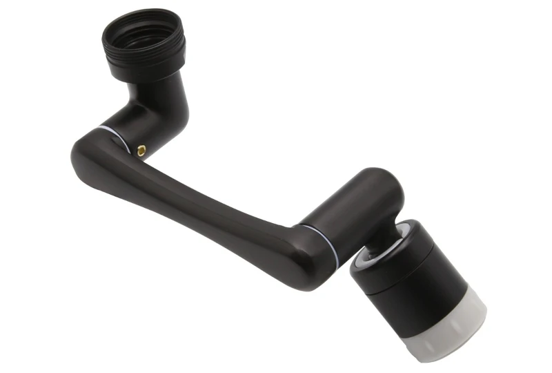 SEFIS faucet extension 1440° rotatable - black with rubber