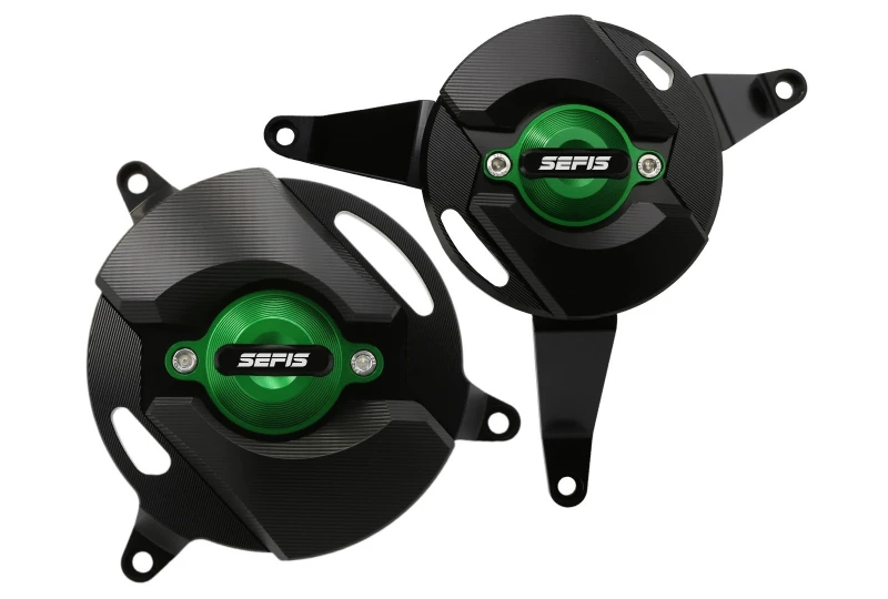 SEFIS CNC engine covers Kawasaki Z900 2017-2024 green for a motorcycle