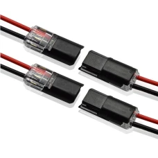 Self-stripping wire connector – 2 pairs